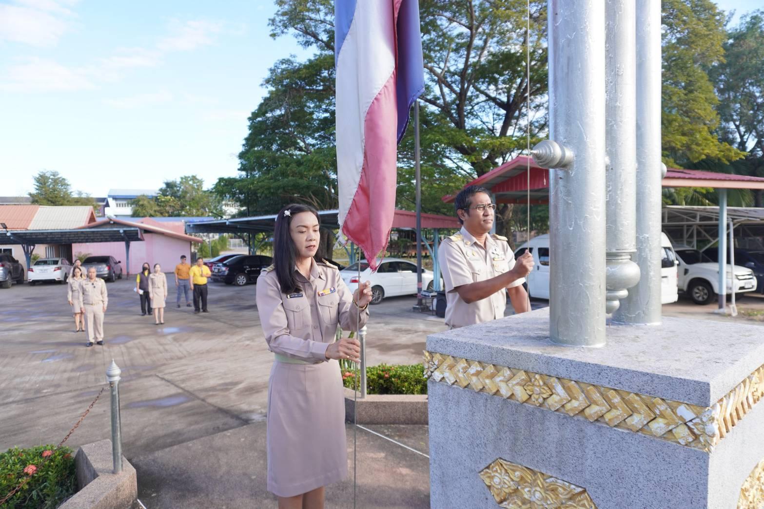 การจัดกิจกรรมเข้าแถวเคารพธงชาติ ประจำเดือนธันวาคม 2566