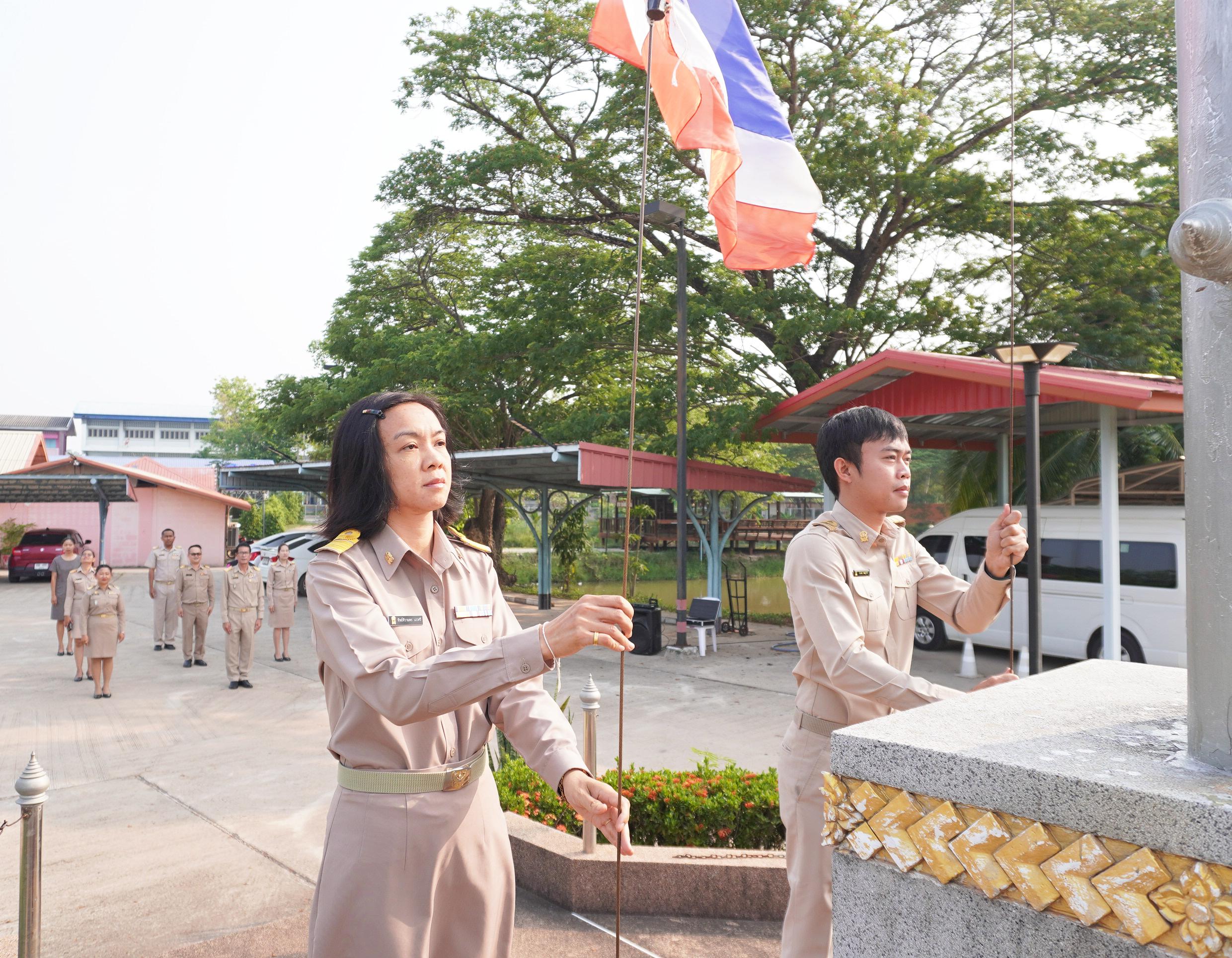 การจัดกิจกรรมเข้าแถวเคารพธงชาติ ประจำเดือนเมษายน 2567