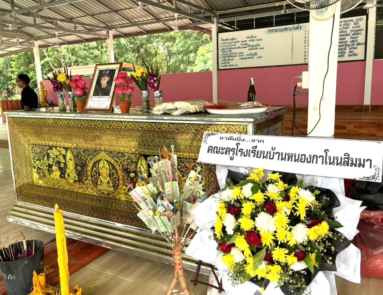 งานฌาปนกิจศพ นักเรียนโรงเรียนบ้านหนองกาโนนสิมมา สพป.อุดรธานี เขต 3