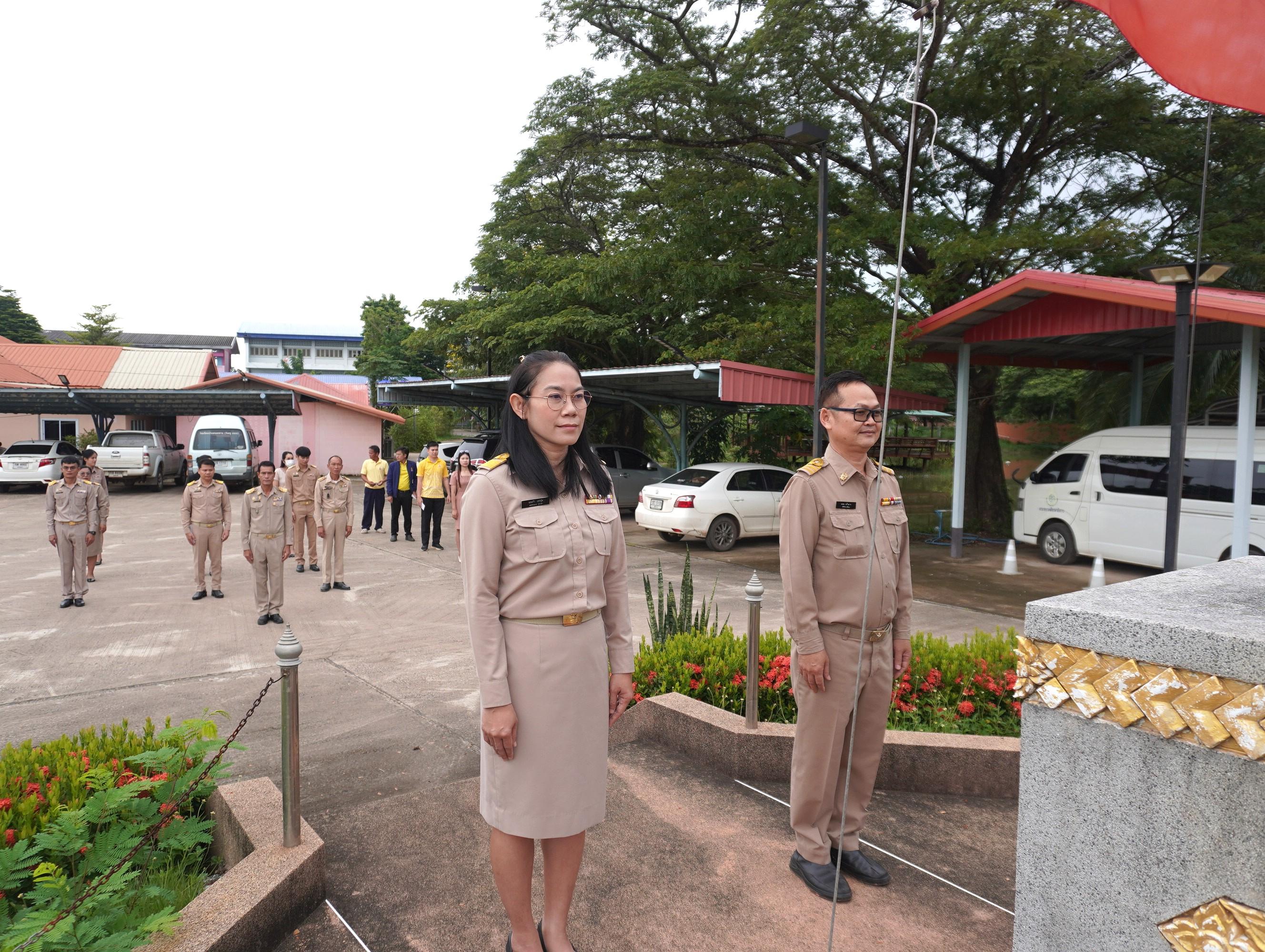 สพป.อุดรธานี เขต 3 จัดกิจกรรมเข้าแถวเคารพธงชาติ สวดมนต์ไหว้พระ กล่าวคำปฏิญญาการดำเนินงานเขตสุจริต ประจำเดือนสิงหาคม 2567