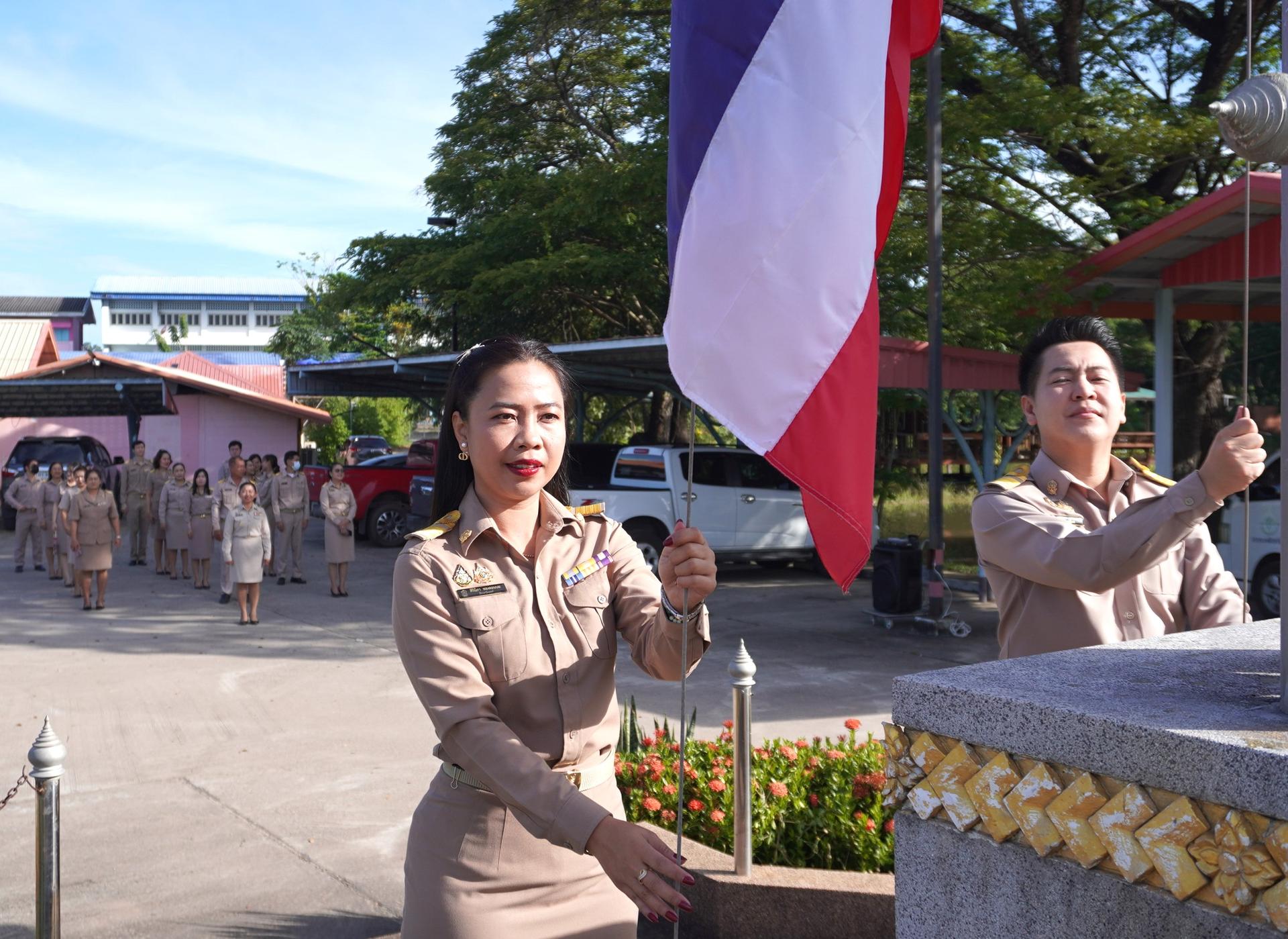 สพป.อุดรธานี เขต 3 จัดกิจกรรมเข้าแถวเคารพธงชาติ สวดมนต์ไหว้พระ ประจำเดือนตุลาคม 2567